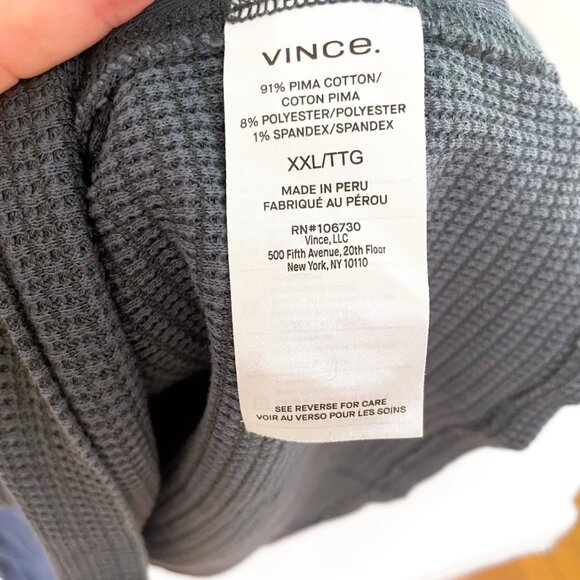 Vince Men's Waffle T-Shirt, Size XXL - Picture 5 of 6